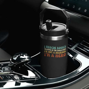 I Rescue Books Flip Straw Tumbler Funny Booksellers Bookworm Book Lover Reader Gift TS10 Print Your Wear