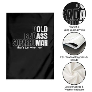 Funny Bald Dad Garden Flag Old Man Saying Gag Gift Fathers Day TS10 Print Your Wear