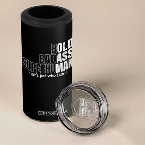 Funny Bald Dad 4 in 1 Can Cooler Tumbler Old Man Saying Gag Gift Fathers Day TS10 Print Your Wear