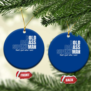 Funny Bald Dad Ceramic Ornament Old Man Saying Gag Gift Fathers Day TS10 1pc Blue Print Your Wear