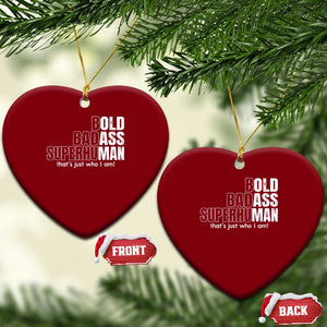 Funny Bald Dad Ceramic Ornament Old Man Saying Gag Gift Fathers Day TS10 Print Your Wear