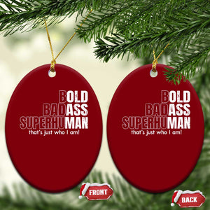 Funny Bald Dad Ceramic Ornament Old Man Saying Gag Gift Fathers Day TS10 Print Your Wear