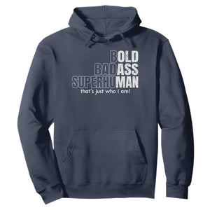 Funny Bald Dad Hoodie Old Man Saying Gag Gift Fathers Day TS10 Navy Print Your Wear