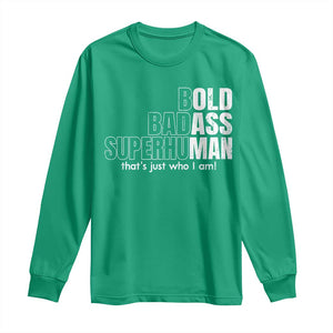 Funny Bald Dad Long Sleeve Shirt Old Man Saying Gag Gift Fathers Day TS10 Irish Green Print Your Wear