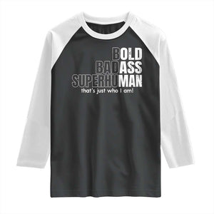 Funny Bald Dad Raglan Shirt Old Man Saying Gag Gift Fathers Day TS10 Black White Print Your Wear