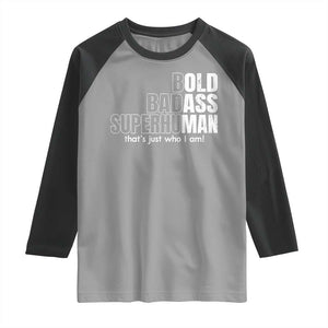 Funny Bald Dad Raglan Shirt Old Man Saying Gag Gift Fathers Day TS10 Sport Gray Black Print Your Wear