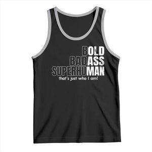 Funny Bald Dad Tank Top Old Man Saying Gag Gift Fathers Day TS10 Black Athletic Heather Print Your Wear