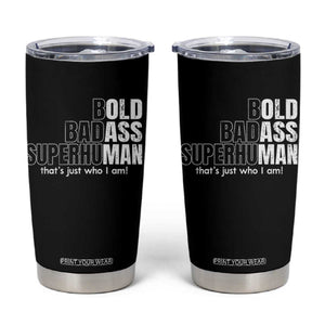 Funny Bald Dad Tumbler Cup Old Man Saying Gag Gift Fathers Day TS10 Black Print Your Wear