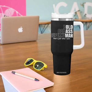 Funny Bald Dad Tumbler With Handle Old Man Saying Gag Gift Fathers Day TS10 Print Your Wear