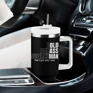 Funny Bald Dad Tumbler With Handle Old Man Saying Gag Gift Fathers Day TS10 Print Your Wear