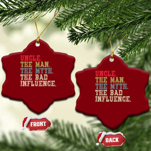 Retro Uncle Ceramic Ornament Best Funny Uncle Fathers Day TS10 Print Your Wear