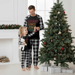 Legend Since June 1975 Plaid Pajama Set Vintage Retro 50th Birthday Gifts TS10 White Plaid Print Your Wear