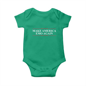 Make America Emo Again Baby Onesie Funny Goth Gothic US TS10 Irish Green Print Your Wear