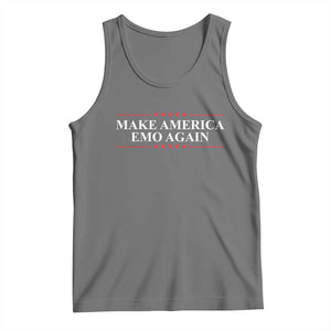 Make America Emo Again Tank Top Funny Goth Gothic US TS10 Black Heather Print Your Wear