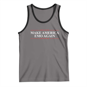 Make America Emo Again Tank Top Funny Goth Gothic US TS10 Deep Heather Black Print Your Wear