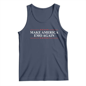 Make America Emo Again Tank Top Funny Goth Gothic US TS10 Navy Print Your Wear