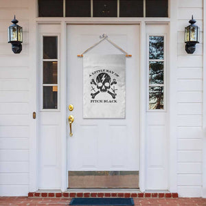 A Little Ray of Pitch Black Garden Flag Dark Humor Sarcastic Halloween Spooky Skull TS10 Print Your Wear
