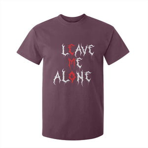 Leave me Alone Emo T Shirt For Kid Aesthetic Goth Scene Alternative Music TS10 Maroon Print Your Wear