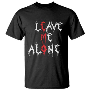 Leave me Alone Emo T Shirt Aesthetic Goth Scene Alternative Music TS10 Black Print Your Wear