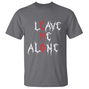 Leave me Alone Emo T Shirt Aesthetic Goth Scene Alternative Music TS10 Charcoal Print Your Wear