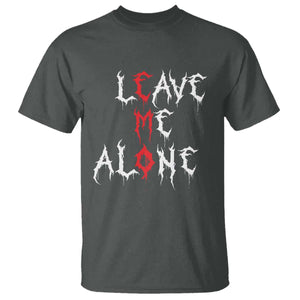 Leave me Alone Emo T Shirt Aesthetic Goth Scene Alternative Music TS10 Dark Heather Print Your Wear