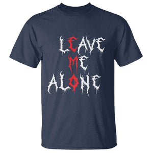 Leave me Alone Emo T Shirt Aesthetic Goth Scene Alternative Music TS10 Navy Print Your Wear
