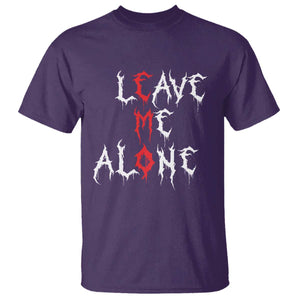 Leave me Alone Emo T Shirt Aesthetic Goth Scene Alternative Music TS10 Purple Print Your Wear