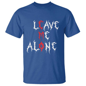 Leave me Alone Emo T Shirt Aesthetic Goth Scene Alternative Music TS10 Royal Blue Print Your Wear