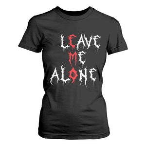 Leave me Alone Emo T Shirt For Women Aesthetic Goth Scene Alternative Music TS10 Black Print Your Wear