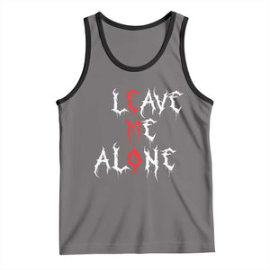 Leave me Alone Emo Tank Top Aesthetic Goth Scene Alternative Music TS10 Deep Heather Black Print Your Wear