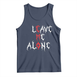 Leave me Alone Emo Tank Top Aesthetic Goth Scene Alternative Music TS10 Navy Print Your Wear