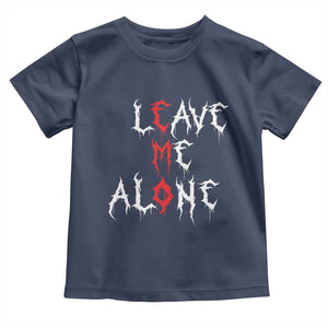 Leave me Alone Emo Toddler T Shirt Aesthetic Goth Scene Alternative Music TS10 Navy Print Your Wear