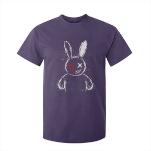Creepy Cute Bunny T Shirt For Kid Rabbit Alt Goth Grunge Horror Aesthetic TS10 Purple Print Your Wear