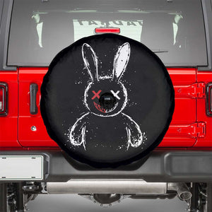 Creepy Cute Bunny Spare Tire Cover Rabbit Alt Goth Grunge Horror Aesthetic TS10 Black Print Your Wear
