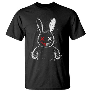Creepy Cute Bunny T Shirt Rabbit Alt Goth Grunge Horror Aesthetic TS10 Black Print Your Wear