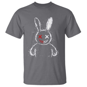 Creepy Cute Bunny T Shirt Rabbit Alt Goth Grunge Horror Aesthetic TS10 Charcoal Print Your Wear