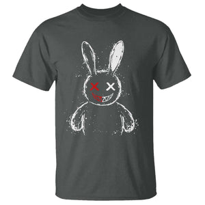 Creepy Cute Bunny T Shirt Rabbit Alt Goth Grunge Horror Aesthetic TS10 Dark Heather Print Your Wear