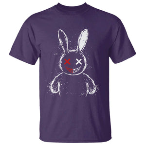 Creepy Cute Bunny T Shirt Rabbit Alt Goth Grunge Horror Aesthetic TS10 Purple Print Your Wear