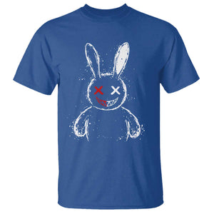Creepy Cute Bunny T Shirt Rabbit Alt Goth Grunge Horror Aesthetic TS10 Royal Blue Print Your Wear