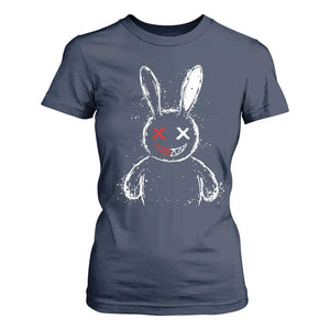 Creepy Cute Bunny T Shirt For Women Rabbit Alt Goth Grunge Horror Aesthetic TS10 Navy Print Your Wear