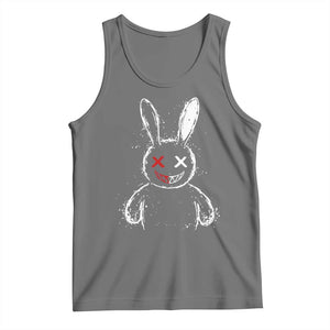 Creepy Cute Bunny Tank Top Rabbit Alt Goth Grunge Horror Aesthetic TS10 Black Heather Print Your Wear
