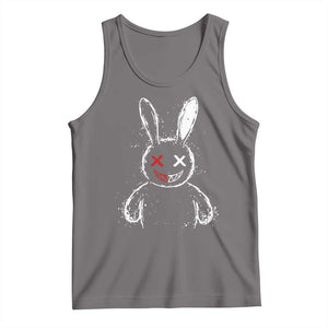 Creepy Cute Bunny Tank Top Rabbit Alt Goth Grunge Horror Aesthetic TS10 Deep Heather Print Your Wear