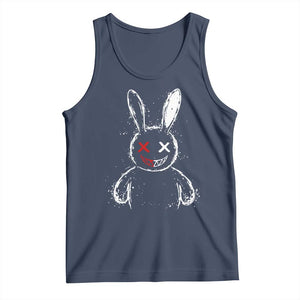 Creepy Cute Bunny Tank Top Rabbit Alt Goth Grunge Horror Aesthetic TS10 Navy Print Your Wear