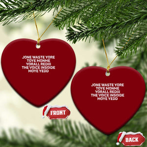 Funny Lyrics Ceramic Ornament Jone Waste Yore Toye Toye Monme Yorall Rediii TS10 Print Your Wear