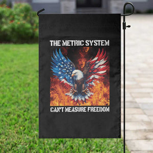 Funny Bald Eagle 4th of July Garden Flag The Metric System Cant Measure Freedom American Flag TS10 Print Your Wear