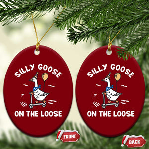 Funny Silly Goose Ceramic Ornament Goose On The Loose Animal Humor TS10 Print Your Wear