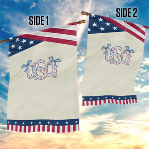 Coquette USA Garden Flag Patriotic American Girl 4th of July TS10 Print Your Wear