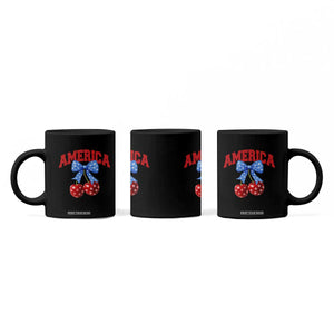 America Cherry Coquette Bow Coffee Mug 4th of July Patriotic TS10 Print Your Wear