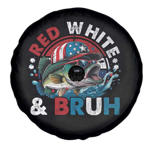 Funny Fishing Spare Tire Cover Red White Bruh Fisherman Gift American Flag TS10 Print Your Wear