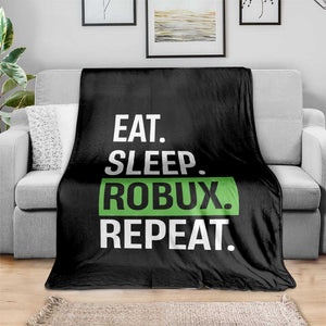 Eat Sleep Roblox Repeat Throw Blanket Funny Video Game Lovers Gamers